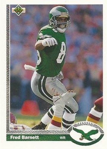#357 Fred Barnett - Philadelphia Eagles - 1991 Upper Deck Football
