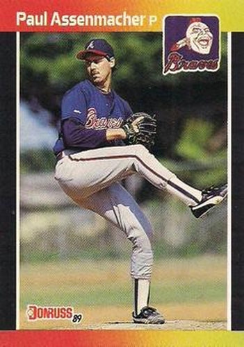 #357 Paul Assenmacher - Atlanta Braves - 1989 Donruss Baseball