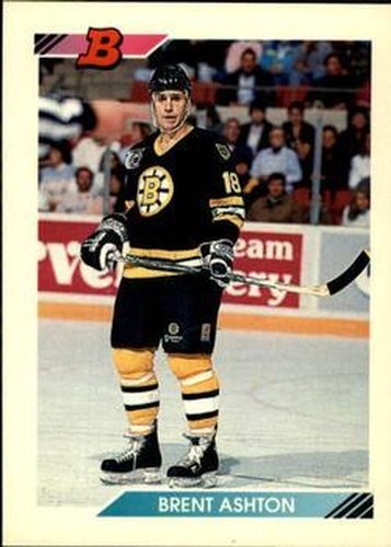 #357 Brent Ashton - Boston Bruins - 1992-93 Bowman Hockey