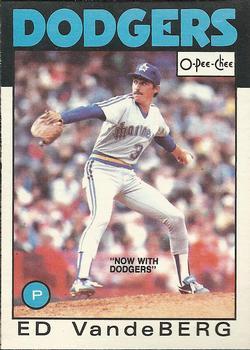 #357 Ed Vande Berg - Los Angeles Dodgers - 1986 O-Pee-Chee Baseball