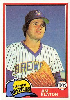 #357 Jim Slaton - Milwaukee Brewers - 1981 Topps Baseball