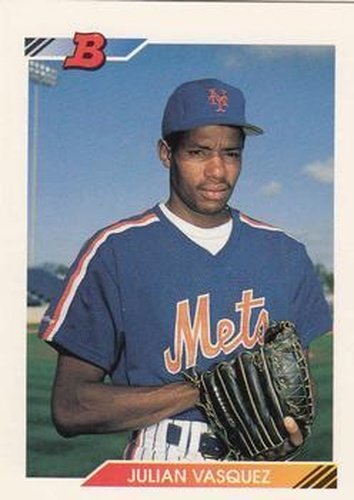 #357 Julian Vasquez - New York Mets - 1992 Bowman Baseball