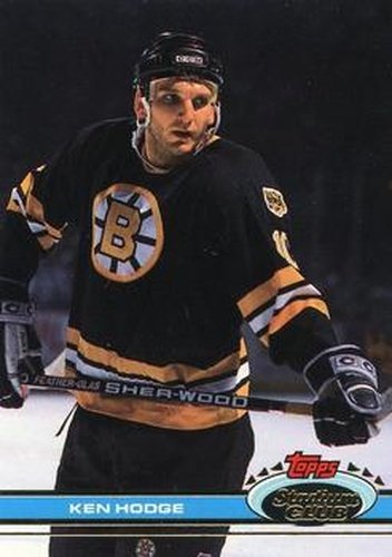 #357 Ken Hodge - Boston Bruins - 1991-92 Stadium Club Hockey