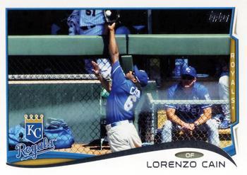 #357 Lorenzo Cain - Kansas City Royals - 2014 Topps Baseball