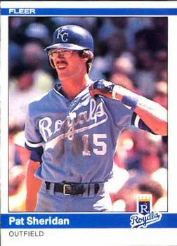 #357 Pat Sheridan - Kansas City Royals - 1984 Fleer Baseball