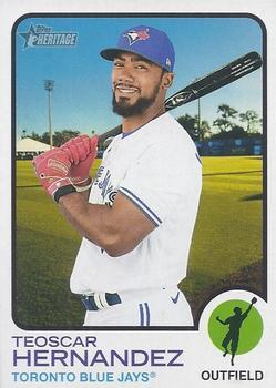 #357 Teoscar Hernandez - Toronto Blue Jays - 2022 Topps Heritage Baseball