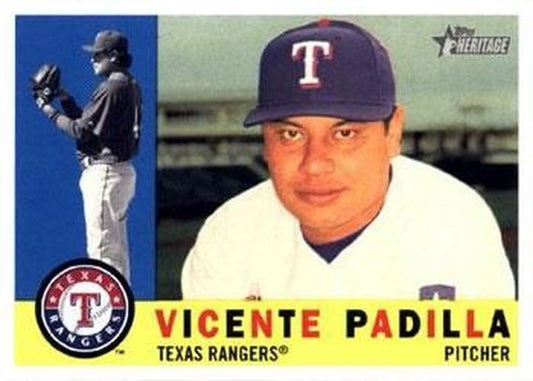 #357 Vicente Padilla - Texas Rangers - 2009 Topps Heritage Baseball