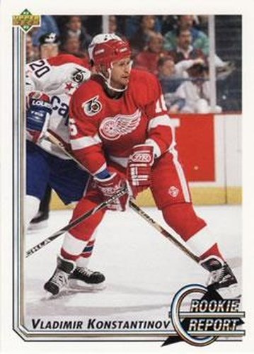 #357 Vladimir Konstantinov - Detroit Red Wings - 1992-93 Upper Deck Hockey