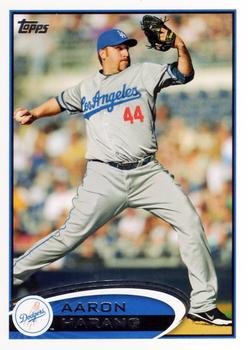 #357 Aaron Harang - Los Angeles Dodgers - 2012 Topps Baseball