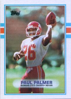 #357 Paul Palmer - Kansas City Chiefs - 1989 Topps Football