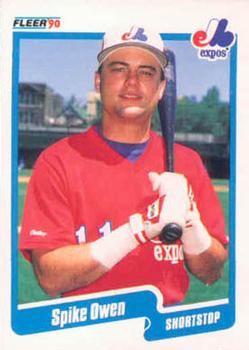 #357 Spike Owen - Montreal Expos - 1990 Fleer USA Baseball