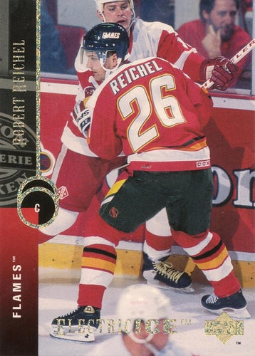 #357 Robert Reichel - Calgary Flames - 1994-95 Upper Deck Hockey - Electric Ice