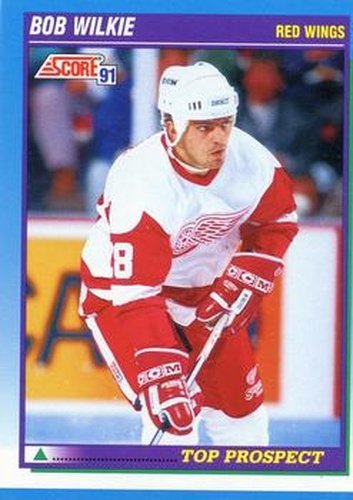 #358 Bob Wilkie - Detroit Red Wings - 1991-92 Score Canadian Hockey