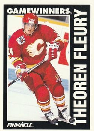 #358 Theoren Fleury - Calgary Flames - 1991-92 Pinnacle Hockey