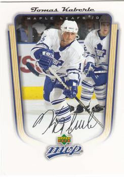 #358 Tomas Kaberle - Toronto Maple Leafs - 2005-06 Upper Deck MVP Hockey
