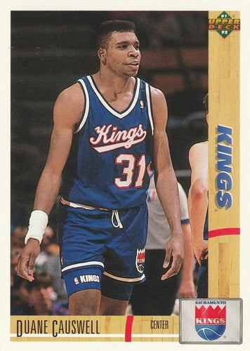 #358 Duane Causwell - Sacramento Kings - 1991-92 Upper Deck Basketball