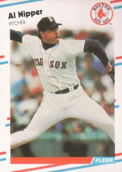 #358 Al Nipper - Boston Red Sox - 1988 Fleer Baseball