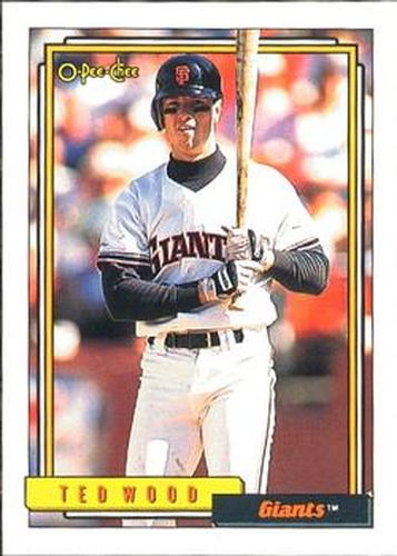 #358 Ted Wood - San Francisco Giants - 1992 O-Pee-Chee Baseball