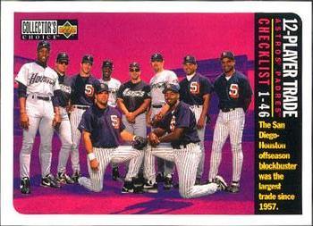 #358 12-Player Trade - Houston Astros / San Diego Padres - 1996 Collector's Choice Baseball