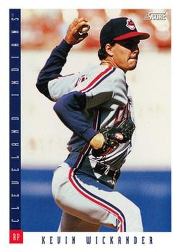 #358 Kevin Wickander - Cleveland Indians - 1993 Score Baseball