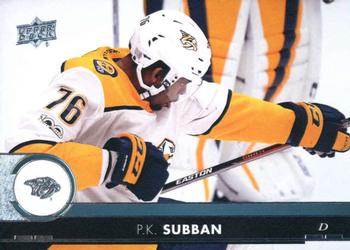 #358 P.K. Subban - Nashville Predators - 2017-18 Upper Deck Hockey