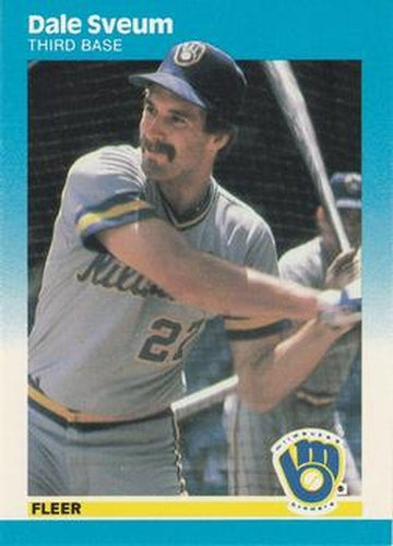 #358 Dale Sveum - Milwaukee Brewers - 1987 Fleer Baseball