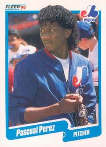 #358 Pascual Perez - Montreal Expos - 1990 Fleer USA Baseball