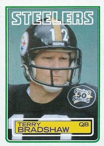 #358 Terry Bradshaw - Pittsburgh Steelers - 1983 Topps Football