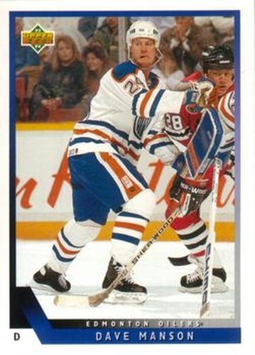 #358 Dave Manson - Edmonton Oilers - 1993-94 Upper Deck Hockey