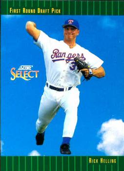 #358 Rick Helling - Texas Rangers - 1993 Select Baseball