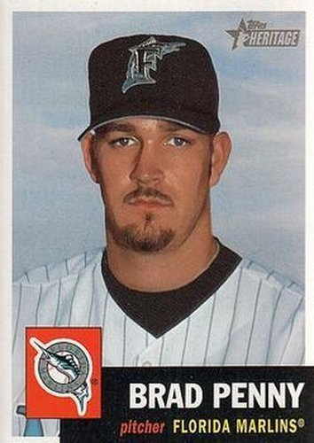 #358 Brad Penny - Florida Marlins - 2002 Topps Heritage Baseball