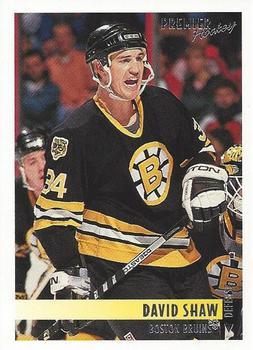 #358 David Shaw - Boston Bruins - 1994-95 Topps Premier Hockey
