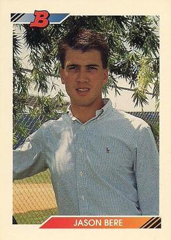#358 Jason Bere - Chicago White Sox - 1992 Bowman Baseball