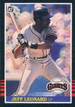 #358 Jeff Leonard - San Francisco Giants - 1985 Donruss Baseball