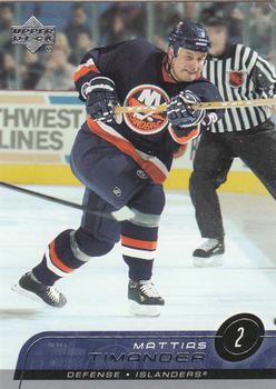#358 Mattias Timander - New York Islanders - 2002-03 Upper Deck Hockey