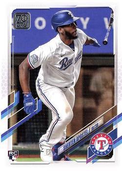 #358 Sherten Apostel - Texas Rangers - 2021 Topps Baseball