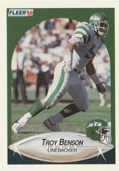 #358 Troy Benson - New York Jets - 1990 Fleer Football
