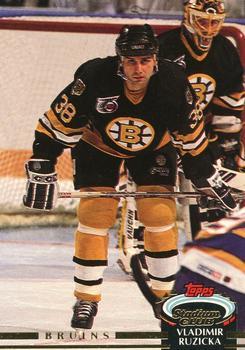 #358 Vladimir Ruzicka - Boston Bruins - 1992-93 Stadium Club Hockey
