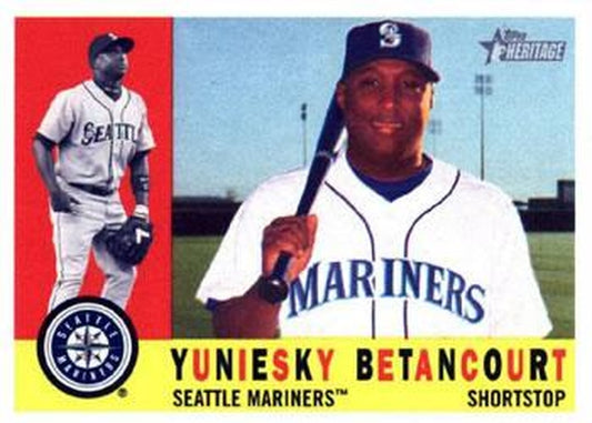 #358 Yuniesky Betancourt - Seattle Mariners - 2009 Topps Heritage Baseball