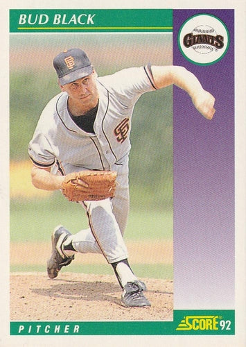 #358 Bud Black - San Francisco Giants - 1992 Score Baseball