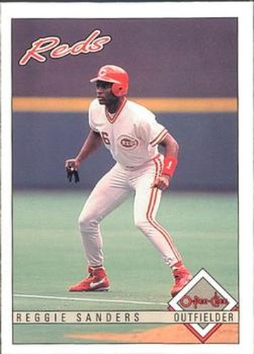 #358 Reggie Sanders - Cincinnati Reds - 1993 O-Pee-Chee Baseball