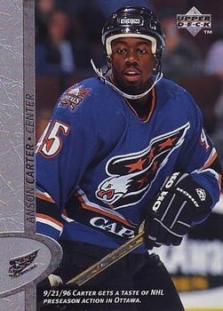 #358 Anson Carter - Washington Capitals - 1996-97 Upper Deck Hockey
