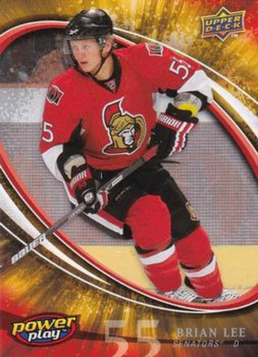 #358 Brian Lee - Ottawa Senators - 2008-09 Upper Deck Power Play Box Set Hockey