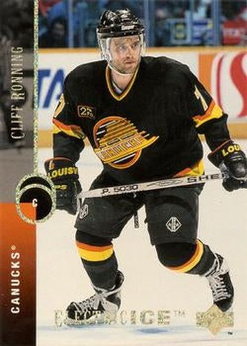 #358 Cliff Ronning - Vancouver Canucks - 1994-95 Upper Deck Hockey - Electric Ice
