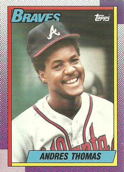 #358 Andres Thomas - Atlanta Braves - 1990 O-Pee-Chee Baseball