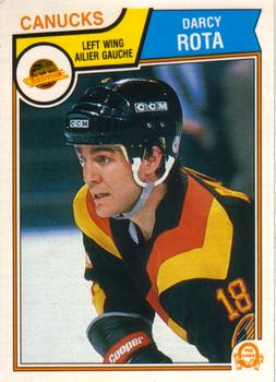 #358 Darcy Rota - Vancouver Canucks - 1983-84 O-Pee-Chee Hockey