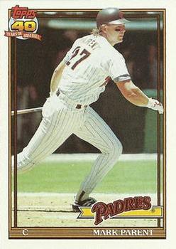 #358 Mark Parent - San Diego Padres - 1991 Topps Baseball