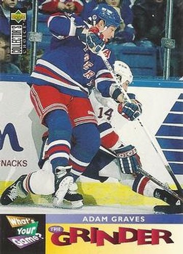 #358 Adam Graves - New York Rangers - 1995-96 Collector's Choice Hockey