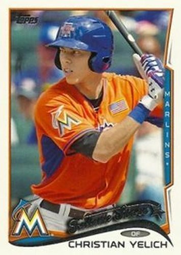 #358b Christian Yelich - Miami Marlins - 2014 Topps Baseball