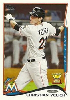 #358c Christian Yelich - Miami Marlins - 2014 Topps Baseball